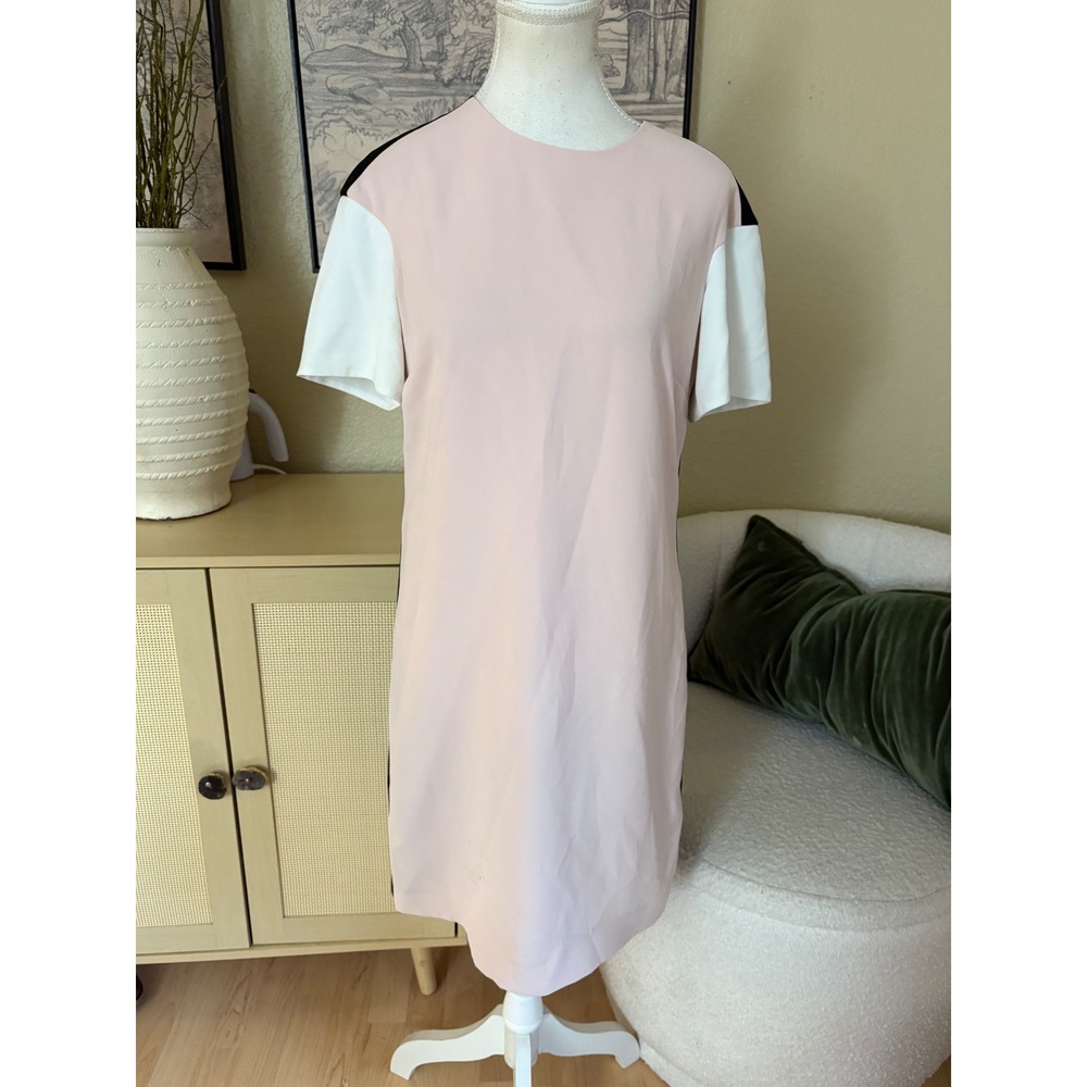 L.K. Bennett Pink Color Block‎ Sheath Dress Size 4